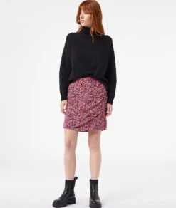 Jupe Portefeuille à Fleurs -Boutique De Mode Luxe 653801368 c