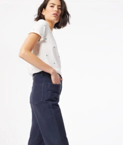 Pantalon Coupe Droite Côtelé -Boutique De Mode Luxe 653805325 c