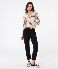 Chemise Manches Longues Rayée -Boutique De Mode Luxe 653809039 6