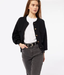 Veste En Maille Avec Poches -Boutique De Mode Luxe 653811705 c