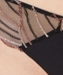 Tanga En Tulle Brodé -Boutique De Mode Luxe 653815705 b