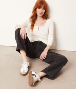 T-shirt Manches Longues Côtelé