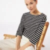 T-shirt Rayé Manches 3/4 -Boutique De Mode Luxe 653827805 x