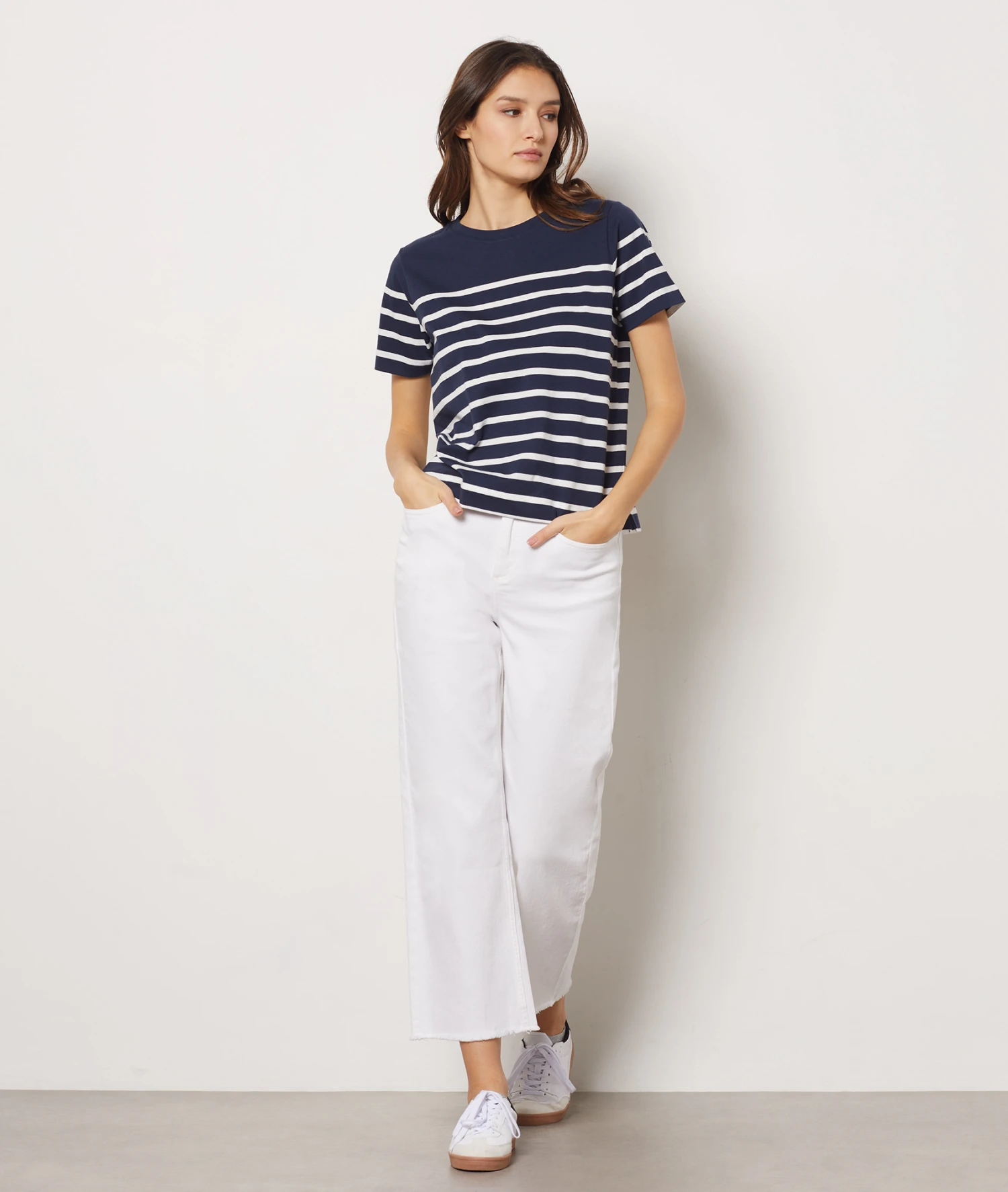 T-shirt à Rayures 100% Coton 5 T-shirt à Rayures 100% Coton – Image 3