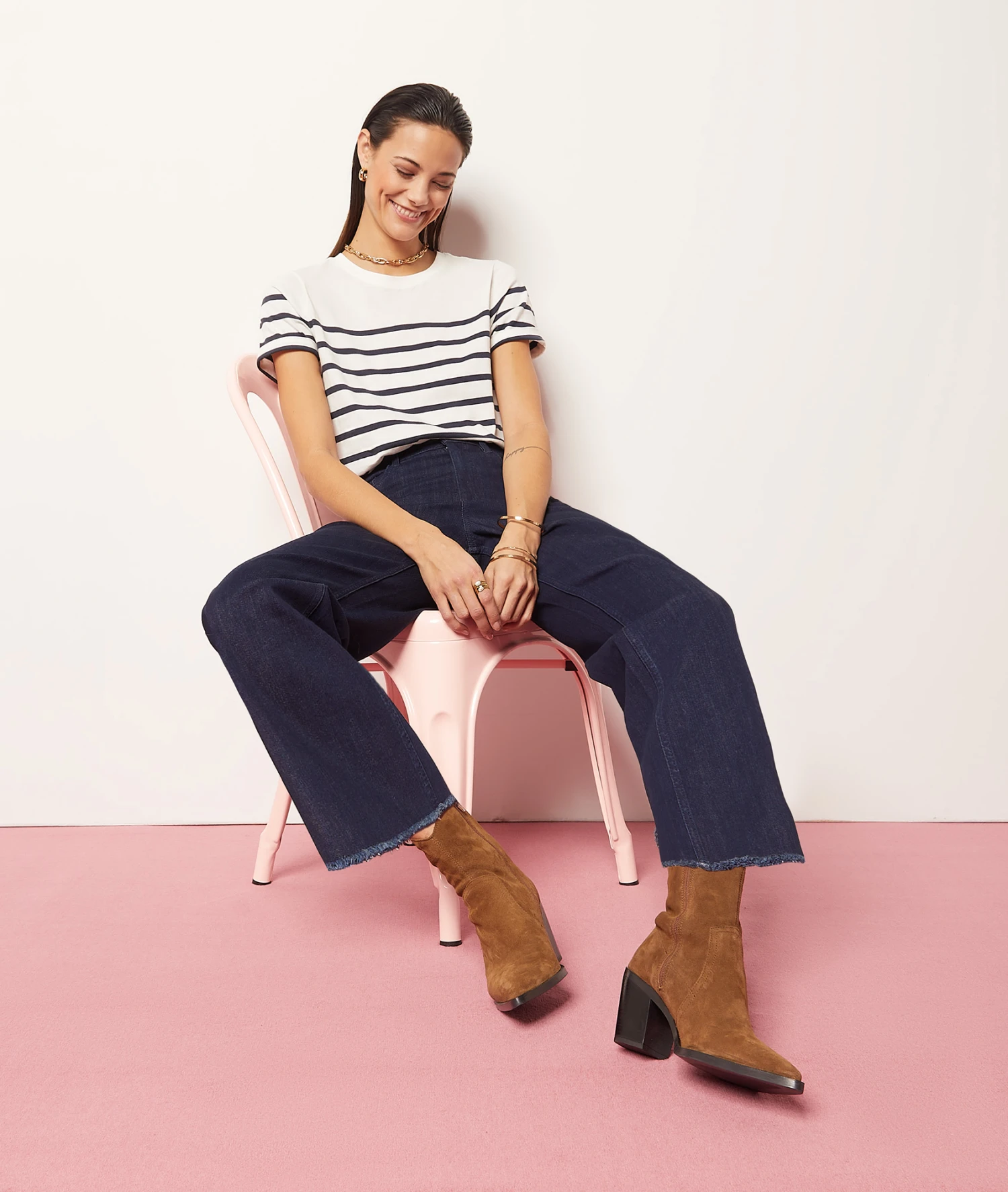 T-shirt à Rayures 100% Coton 7 T-shirt à Rayures 100% Coton – Image 5