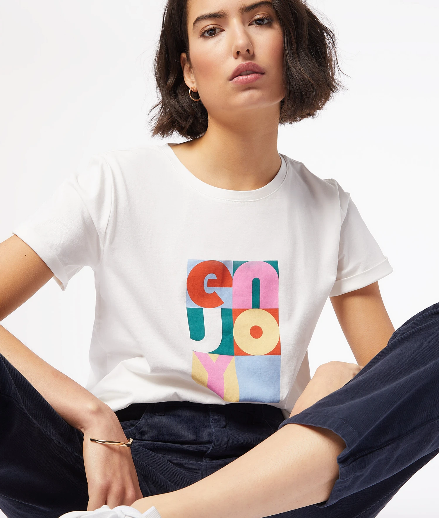 T-shirt Manches Courtes 100% Coton 5 T-shirt Manches Courtes 100% Coton – Image 3