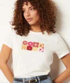 T-shirt Manches Courtes 100% Coton -Boutique De Mode Luxe 653830880 b