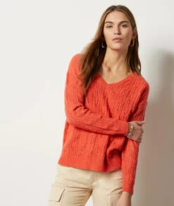 Pull En Maille Ajourée -Boutique De Mode Luxe 653871262 c