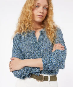 Blouse Imprimée Détails Brillants -Boutique De Mode Luxe 653874037 c