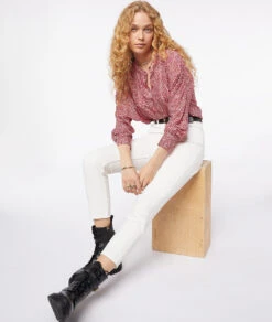 Blouse Imprimé Détails Brillants -Boutique De Mode Luxe 653874069 6