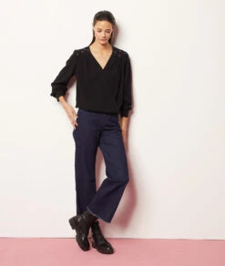 Blouse Détails Broderie -Boutique De Mode Luxe 653875705 6