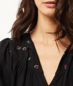 Robe Détails Broderie -Boutique De Mode Luxe 653875805 b