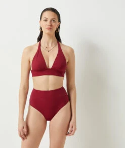 Culotte Bikini Taille Haute Effet Ventre Plat Bas De Maillot -Boutique De Mode Luxe 653881375 c