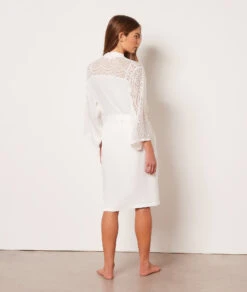 Déshabillé Détails Broderie Anglaise -Boutique De Mode Luxe 653890301 a