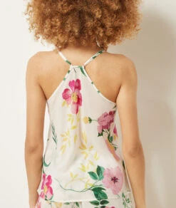 Caraco Fleuri Décolleté Dentelle -Boutique De Mode Luxe 653893990 a