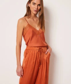 Pantalon De Pyjama Satiné -Boutique De Mode Luxe 653894385 c