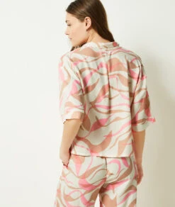 Chemise De Pyjama Imprimé -Boutique De Mode Luxe 653894639 a