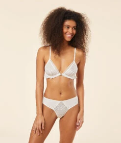 Triangle Sans Armatures Broderie Anglaise -Boutique De Mode Luxe 653911780 6