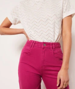 T-shirt Manches Courtes Ajouré -Boutique De Mode Luxe 653917480 b