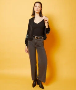 Veste Détails Broderie -Boutique De Mode Luxe 653926105 6