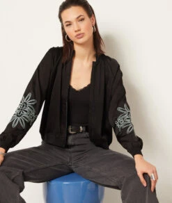 Veste Détails Broderie