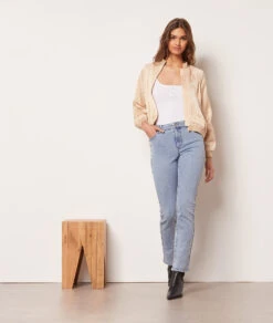 Bomber Satiné Détails Brodés -Boutique De Mode Luxe 653926183 6