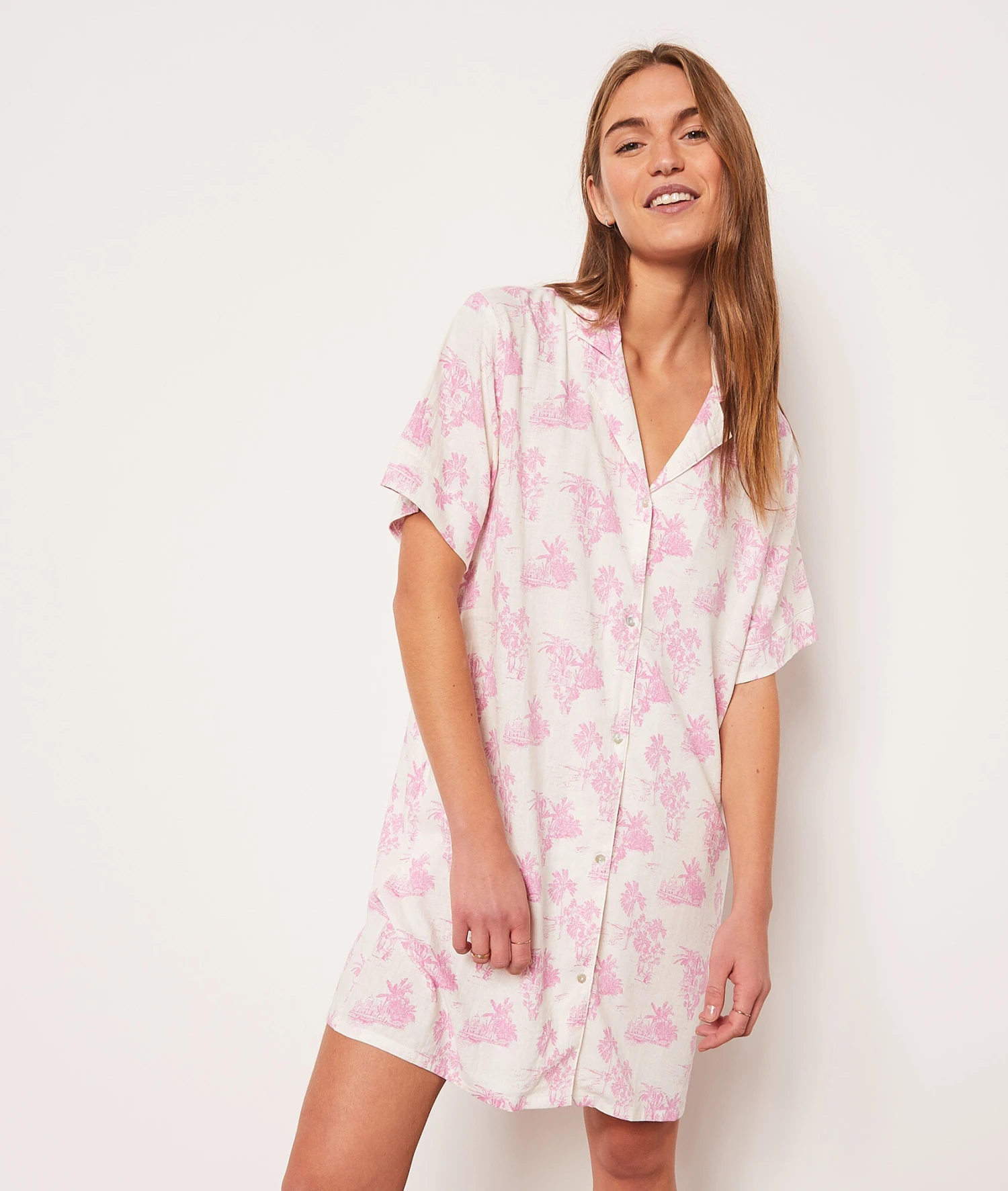 Chemise De Nuit En Lin Mélangé 3 Chemise De Nuit En Lin Mélangé