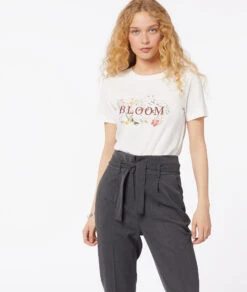 T-shirt Manches Courtes "Bloom" 100% Coton -Boutique De Mode Luxe 653930580 c