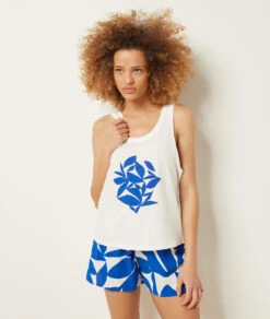 Débardeur Imprimé 100% Coton -Boutique De Mode Luxe 653934201 c
