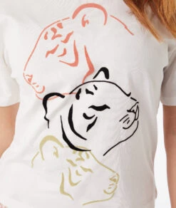 T-shirt Manches Courtes Imprimé 100% Coton Biologique -Boutique De Mode Luxe 653937680 b