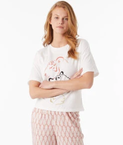 T-shirt Manches Courtes Imprimé 100% Coton Biologique