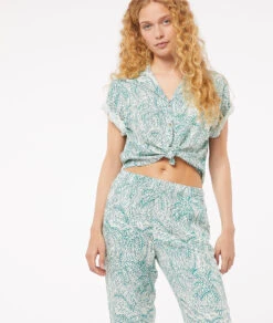 Pantalon De Pyjama Imprimé -Boutique De Mode Luxe 653939580 c