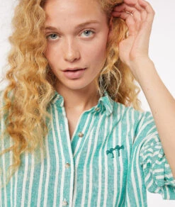 Chemise De Pyjama Rayée -Boutique De Mode Luxe 653939646 c