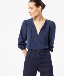 Blouse Fluide Manches Longues