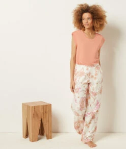 Pantalon De Pyjama Fleuri -Boutique De Mode Luxe 653942661 c