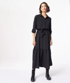 Robe Longue Avec Ceinture à Nouer -Boutique De Mode Luxe 653943705 6