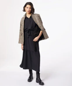 Robe Longue Avec Ceinture à Nouer