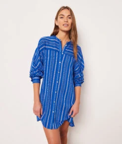 Chemise De Nuit Rayée