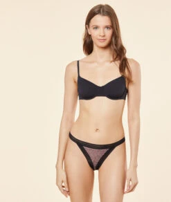 String En Microfibre Et Dentelle -Boutique De Mode Luxe 653945716 6