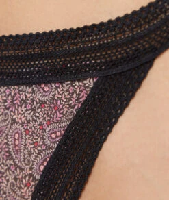 String En Microfibre Et Dentelle -Boutique De Mode Luxe 653945716 b