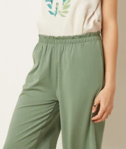 Pantalon De Pyjama 7/8 En Coton -Boutique De Mode Luxe 653947544 b