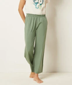 Pantalon De Pyjama 7/8 En Coton -Boutique De Mode Luxe 653947544 c