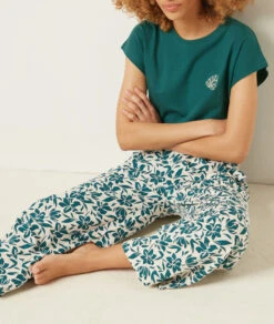 Pantalon De Pyjama 7/8 Imprimé -Boutique De Mode Luxe 653948880 c
