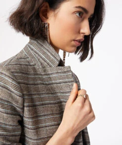 Veste Blazer à Rayures -Boutique De Mode Luxe 653952002 b