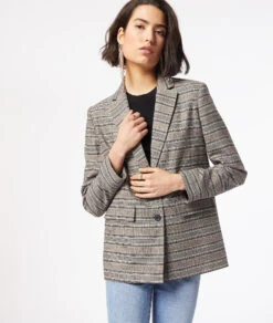 Veste Blazer à Rayures -Boutique De Mode Luxe 653952002 c