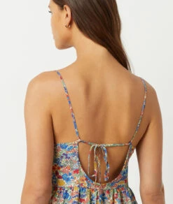 Robe Fluide à Fines Bretelles Made With Liberty Fabric -Boutique De Mode Luxe 653952790 b