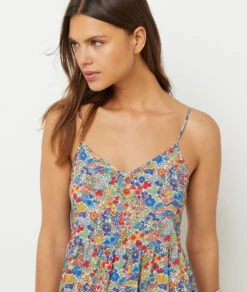 Robe Fluide à Fines Bretelles Made With Liberty Fabric -Boutique De Mode Luxe 653952790 c