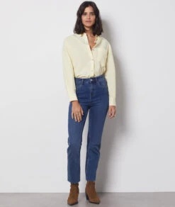 Jean Taille Haute Coupe Slim -Boutique De Mode Luxe 653957223 6