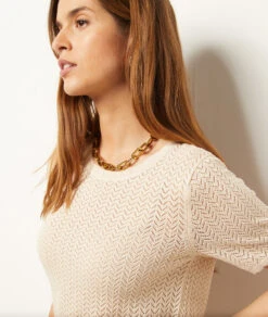 T-shirt Manches Courtes Ajouré 10 T-shirt Manches Courtes Ajouré -Boutique De Mode Luxe 653962880 b