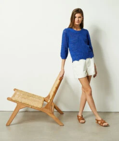 Pull En Crochet 100% Coton -Boutique De Mode Luxe 653963923 6
